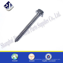 China manufacturer carbon steel zinc plated flange wood screw